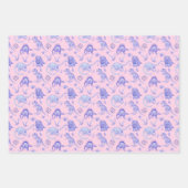 Gepersonaliseerde dinosaurus geschenkverpakking in inpakpapier vel (Voorkant)