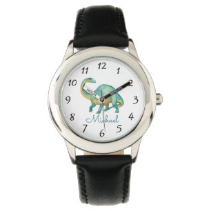Gepersonaliseerde Dinosaurus Kind Horloge