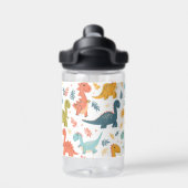 Gepersonaliseerde Dinosaurus Kind Waterfles (Achterkant)