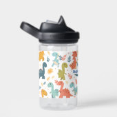 Gepersonaliseerde Dinosaurus Kind Waterfles (Rechts)