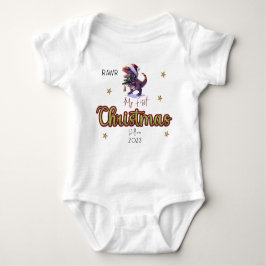 Gepersonaliseerde Dinosaurus Rawr Baby's Eerste Ke Romper