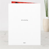 Gepersonaliseerde dinosaurus roarsome kerstkaart kaart (Achterkant)