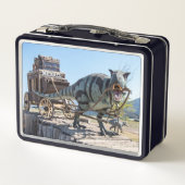 Gepersonaliseerde Dinosaurus Stagecoach Lunch Box (Achterkant)