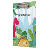 Gepersonaliseerde Dinosaurus Terug naar School Naa Klembord (Links)