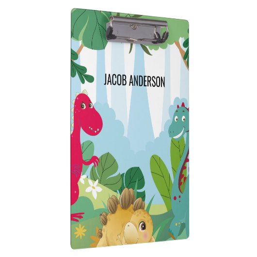 Gepersonaliseerde Dinosaurus Terug naar School Naa Klembord (Rechts)