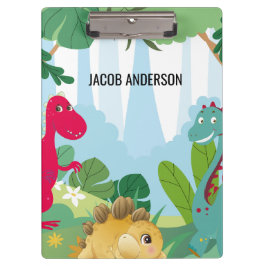 Gepersonaliseerde Dinosaurus Terug naar School Naa Klembord