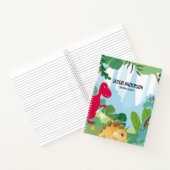 Gepersonaliseerde Dinosaurus Terug naar School Sch Notitieboek (Binnen)