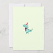 Gepersonaliseerde Dinosaurus voor Kinderen Verjaar Kaart (Achterkant)