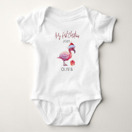 Gepersonaliseerde Dinosaurus Xmas Baby's Eerste Ke Romper