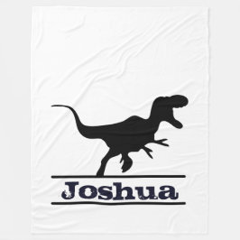 Gepersonaliseerde dinosaurusnaam fleece deken