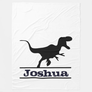 Gepersonaliseerde dinosaurusnaam fleece deken