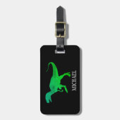Gepersonaliseerde dinosaurusreizen bagagelabel (Voorkant verticaal)