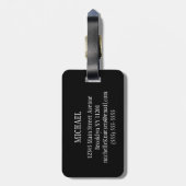 Gepersonaliseerde dinosaurusreizen bagagelabel (Achterkant verticaal)