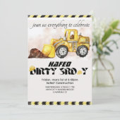 Gepersonaliseerde Dirty 3rd-Y Derde verjaardag Kaart (Staand voorkant)