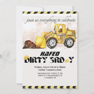 Gepersonaliseerde Dirty 3rd-Y Derde verjaardag Kaart