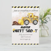 Gepersonaliseerde Dirty 3rd-Y Derde verjaardag Kaart (Staand voorkant)