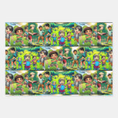 Gepersonaliseerde Disc Golf Boy's verjaardag Inpakpapier Vel (Voorkant 3)