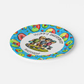 Gepersonaliseerde Disc Golf Boy's verjaardag Papieren Bordje (Gekanteld)