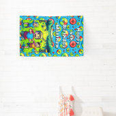 Gepersonaliseerde Disc Golf Boy's verjaardag Spandoek (Insitu)