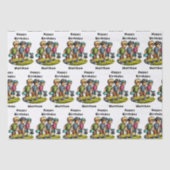 Gepersonaliseerde Disc Golf Boy's verjaardag Tissuepapier (Voorkant)