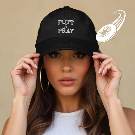 Gepersonaliseerde Disc Golf Putt Pray Gift Geborduurde Pet