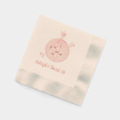 Gepersonaliseerde Disco Ball Sweet 16 Roze Folie s Folie Servetten (Links)