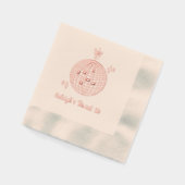 Gepersonaliseerde Disco Ball Sweet 16 Roze Folie s Servetten (Links)