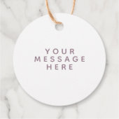 Gepersonaliseerde Ditsy Bloemen Baby shower Gift L Bedankjes Labels (Achterkant)