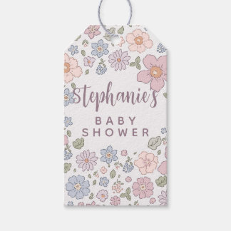 Gepersonaliseerde Ditsy Bloemen Baby shower Gift L Cadeaulabel