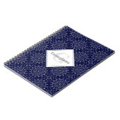 Gepersonaliseerde Ditsy Winter Snow Angels Sneeuwm Notitieboek (Linkerzijde)