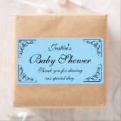 Gepersonaliseerde DIY baby shower waterflesetikett Etiket (Insitu)