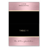 Gepersonaliseerde DIY Trouwnaam Tafelplaatskaarten Kaart (Voorkant)