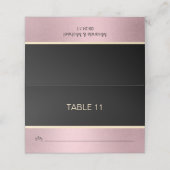 Gepersonaliseerde DIY Trouwnaam Tafelplaatskaarten Plaatskaartje (Buitenkant ongevouwen)