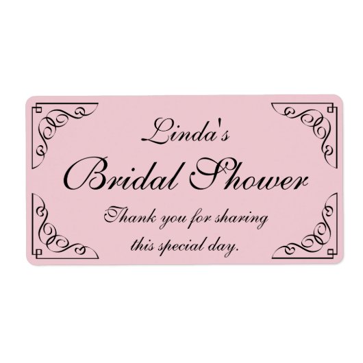 Gepersonaliseerde DIY vrijgezellenfeest waterflese Etiket (Voorkant)