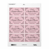 Gepersonaliseerde DIY vrijgezellenfeest waterflese Etiket (Full Sheet)