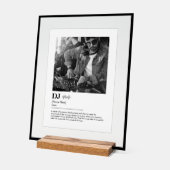 Gepersonaliseerde DJ Dictionary Definition Photo G Acryl Bord (Hoek)