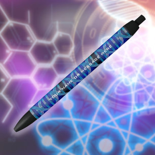 Gepersonaliseerde DNA Blue Science Zwarte Inkt Pen