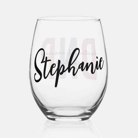 Gepersonaliseerde DNP Doctor of Nursing Practice Wijnglas Zonder Voet (Achterkant)
