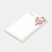 Gepersonaliseerde docent grenst aan herfst Rozen Post-it® Notes (Schuin)