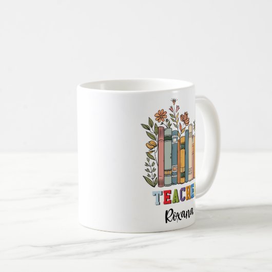 Gepersonaliseerde docent mok, aangepaste docent mo koffiemok (Voorkant rechts)