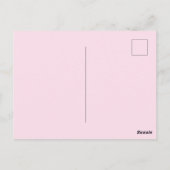 Gepersonaliseerde dochter foto en naam Hot Pink Briefkaart (Achterkant)