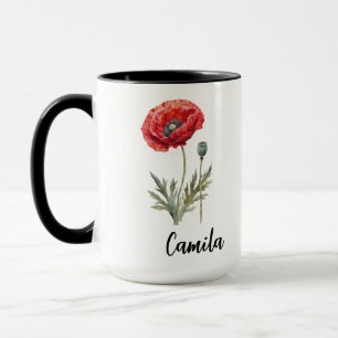 Gepersonaliseerde Dochter Mok, Bloemenontwerp, Ver Mok