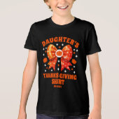 Gepersonaliseerde dochter Thanksgiving Shirt (Voorkant)