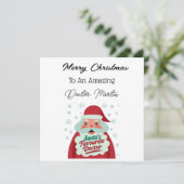 Gepersonaliseerde Doctor Christmas Kaart (Staand voorkant)