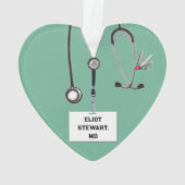 Gepersonaliseerde Doctor Gift Ornament (achterkant)