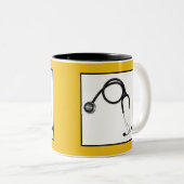 Gepersonaliseerde Doctor Gift Tweekleurige Koffiemok (Voorkant rechts)