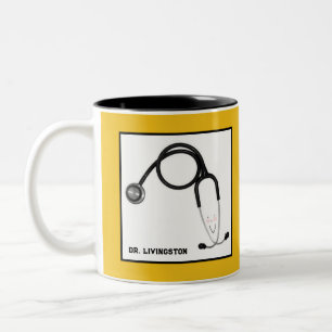 Gepersonaliseerde Doctor Gift Tweekleurige Koffiemok