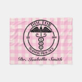 Gepersonaliseerde Doctor Gift voor Afstuderen & Af Fleece Deken (Voorkant (Horizontaal))