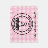 Gepersonaliseerde Doctor Gift voor Afstuderen & Af Fleece Deken (Voorkant)