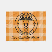 Gepersonaliseerde Doctor Gift voor Afstuderen & Af Fleece Deken (Voorkant (Horizontaal))